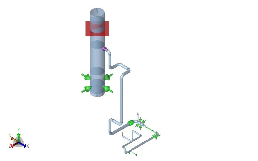 LNG cold box piping stress report view